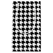 Klassiek zwart-witpatroon klein cadeauzakje (Voorkant)