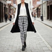 Klassiek zwart-witpatroon leggings