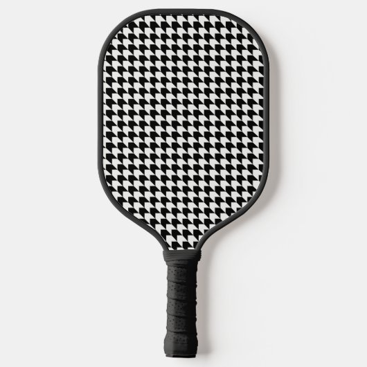 Klassiek zwart-witpatroon pickleball paddle (Achterkant)
