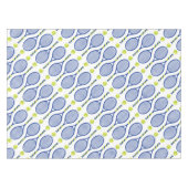 Klassiek🎾blauw, groen, wit tennis🎾 patroon tafelkleed (Voorkant (Horizontaal))