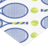 Klassiek🎾blauw, groen, wit tennis🎾 patroon tafelkleed (Gekanteld)