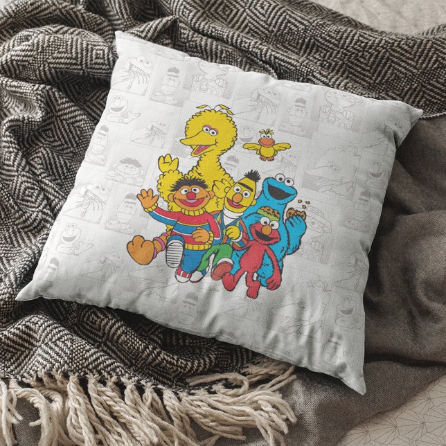 Klassieke 123 Sesame Street Kussen (Creator heeft geüpload)