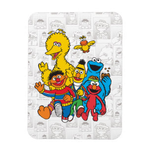Klassieke 123 Sesame Street Magneet