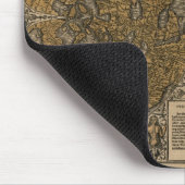 Klassieke 1531 Antiek Wereldkaart door Oronce Fine Muismat (Hoek)