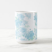 Klassieke 15oz Mok in Elzbieta aqua basil (Center)