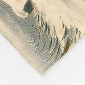 Klassieke 1853 slee-rit Currier Ives winterlandsch Fleece Deken (Hoek)