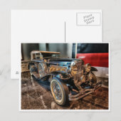 Klassieke 1929 vintage oldster antiek hdr auto briefkaart (Voorkant / Achterkant)