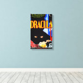 Klassieke '1931' DRACULA Canvas Print (Insitu (Houten vloer))