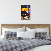 Klassieke '1931' DRACULA Canvas Print (Insitu (Slaapkamer))
