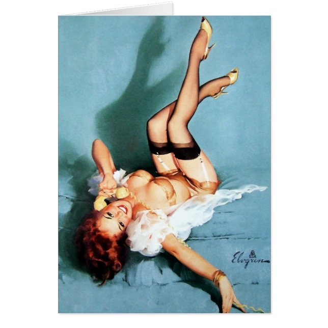 Klassieke  1950s die het meisje-op de P (Voorkant)