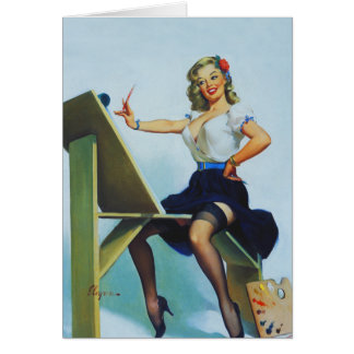 Klassieke 1950s pin-up-meisje