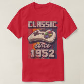 Klassieke 1952 70th Birthday Retro Video Game Cont T-shirt (Design voorkant)