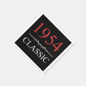 Klassieke 1954 70e verjaardag servet (Hoek)