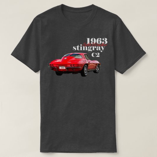 Klassieke 1963 Stingray Split Window American Spor T-shirt (Design voorkant)
