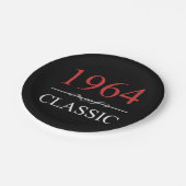 Klassieke 1964 60ste verjaardag papieren bordje (Gekanteld)