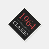 Klassieke 1964 60ste verjaardag servet (Hoek)