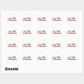 Klassieke 1965 ronde sticker (Vel)