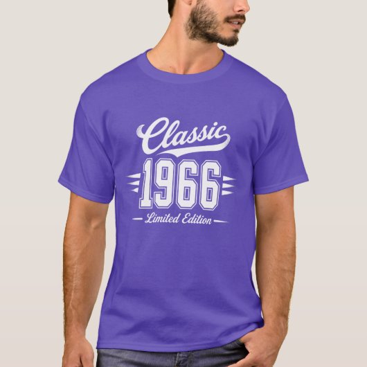 Klassieke 1966 Verjaardag T-shirt (Voorkant)