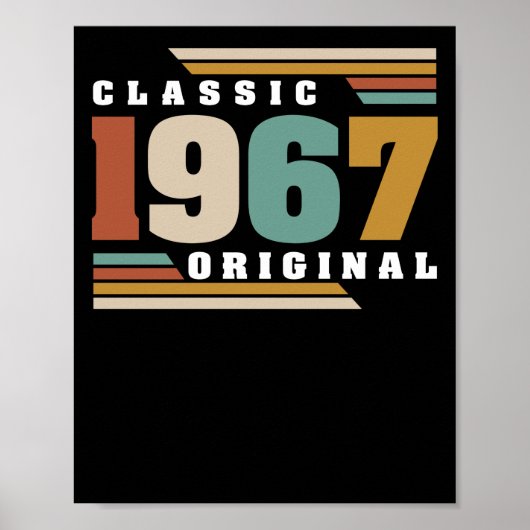 Klassieke 1967 oorspronkelijke 55e verjaardag 55 j poster (Voorkant)