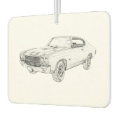 Klassieke 1970 Chevy Chevelle Bowtie Muscle Car Luchtverfrisser (Links)