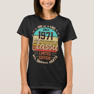 Klassieke 1971 50e verjaardag t-shirt