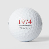 Klassieke 1974 50ste verjaardag golfballen (Voorkant)