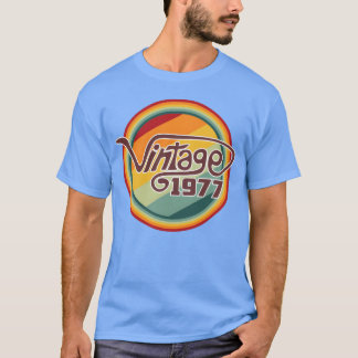 Klassieke 1977 curve grap t-shirt