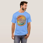 Klassieke 1977 curve grap t-shirt (Voorkant volledig)