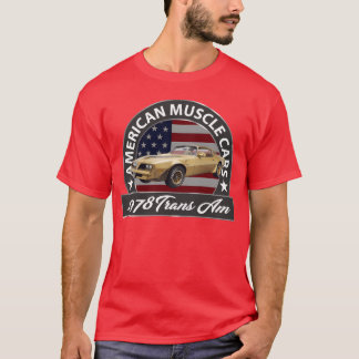 Klassieke 1978rans Am Amerikaanse spierauto's 1970 T-shirt