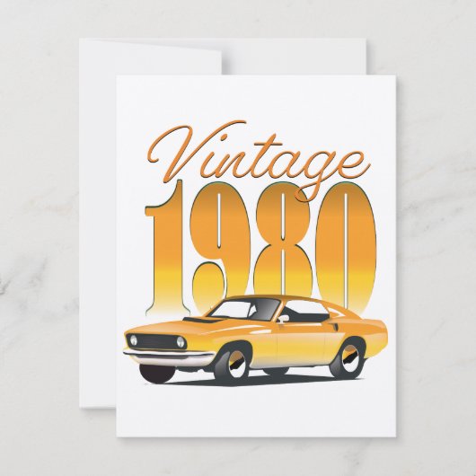 Klassieke 1980 Retro Auto (Voorkant)