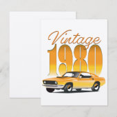 Klassieke 1980 Retro Auto (Voorkant / Achterkant)