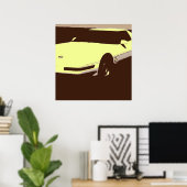 Klassieke 1992-wagen poster (Thuiskantoor)