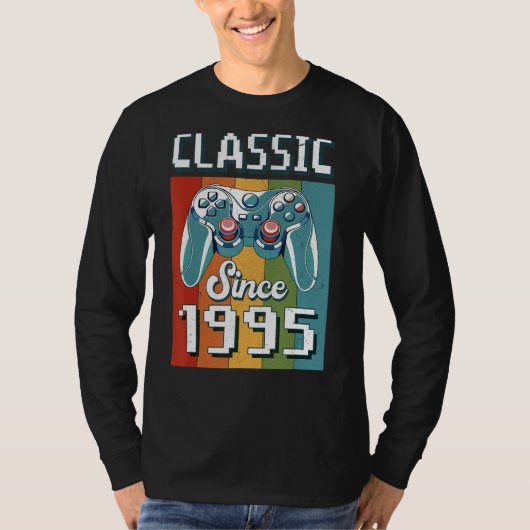 Klassieke 1995 27e verjaardag Video Game Controlle T-shirt (Voorkant)
