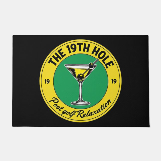Klassieke 19e hole golf deurmat (Voorkant)