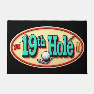 Klassieke 19e hole golf deurmat