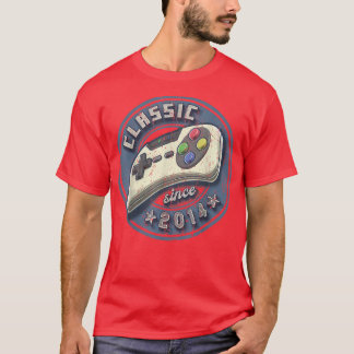 Klassieke 2014 8e 'Birthday Retro' videospelcontro T-shirt