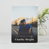 Klassieke 2023 Afstuderen eenvoudige foto Kaart (Staand voorkant)