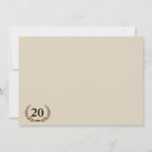 Klassieke 20e middelbare schoolreünie - tweedaags  kaart (Achterkant)