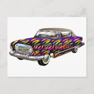 Klassieke 2-deuropening met harde bovenkant briefkaart