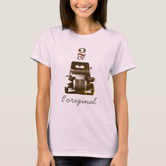 Klassieke 2CV Het origineel T-shirt (Voorkant)