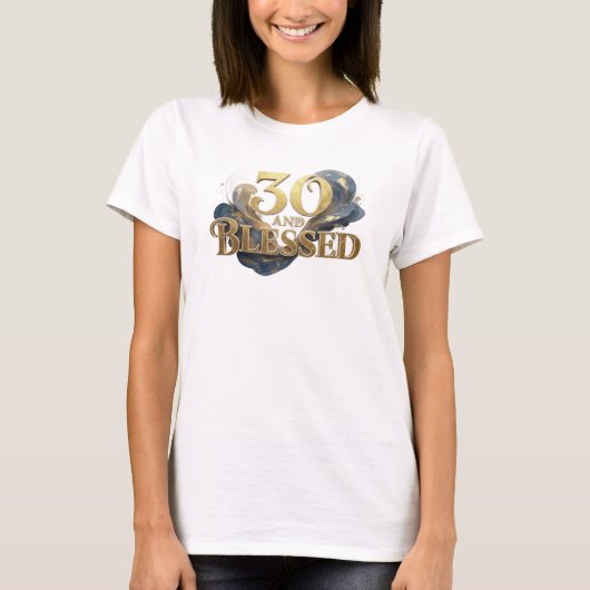 Klassieke 30 EN GESEGEND Creatieve Print T-shirt (Voorkant)