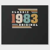 Klassieke 39e verjaardag 39 jaar oud 1983 cadeaupapier (Vlak)