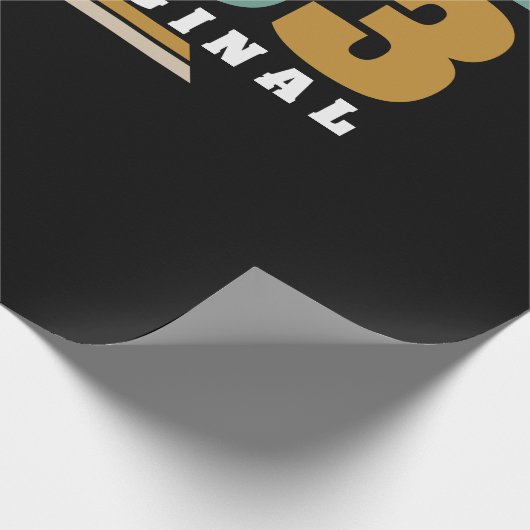 Klassieke 39e verjaardag 39 jaar oud 1983 cadeaupapier (Hoek)