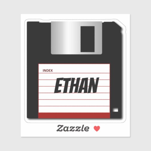 Klassieke 3,5-inch diskette laptop Sticker (Vel)