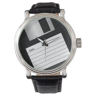 Klassieke 3,5-inch diskette Mannen Horloge