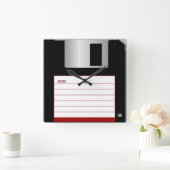 Klassieke 3,5-inch diskettestaklok vierkante klok (Huis)