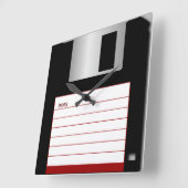 Klassieke 3,5-inch diskettestaklok vierkante klok (Hoek)