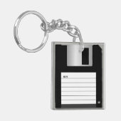 Klassieke 3,5-inch diskettestation Sleutelhanger (Voorkant Links)