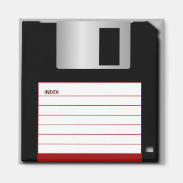 Klassieke 3,5-inch Red Floppy Disk Magnet