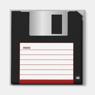 Klassieke 3,5-inch Red Floppy Disk Magnet